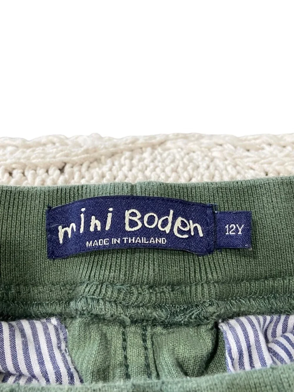 Mini Boden Girls Corduroy Pants Olive Green Size 12y Neutral Spring Casual Cute